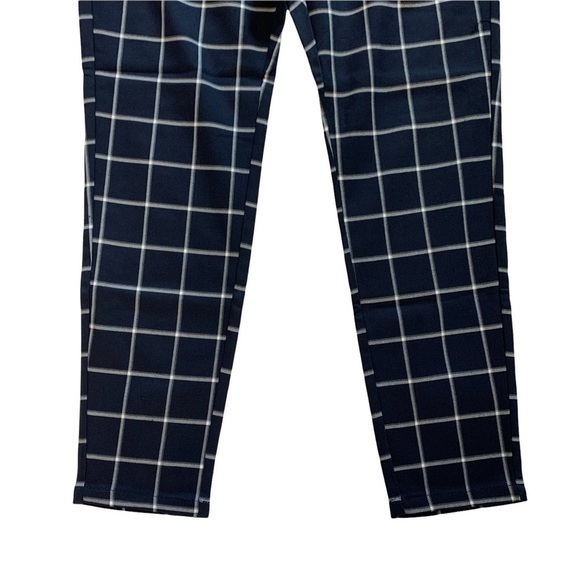 ASOS Only & Sons Check Trouser With Drawstring in Blue and Windowpane Print Sm. - Picture 3 of 11
